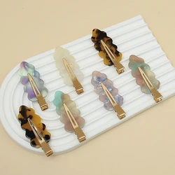 2/4 Pcs/Set Girls Wave Acetate Seamless Hair Clip for Women Makeup Bangs No Bend Duckbill Clip Crease Hairpin Styling Headwear