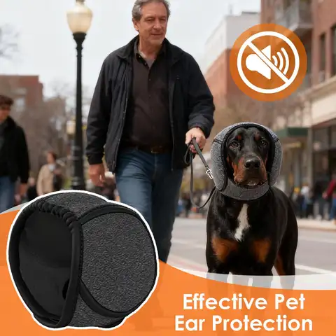 Orejeras cálidas de invierno para perros, protección contra el ruido, Sudadera con capucha elástica, protección impermeable para los oídos de perros para aseo, baño, secado, natación