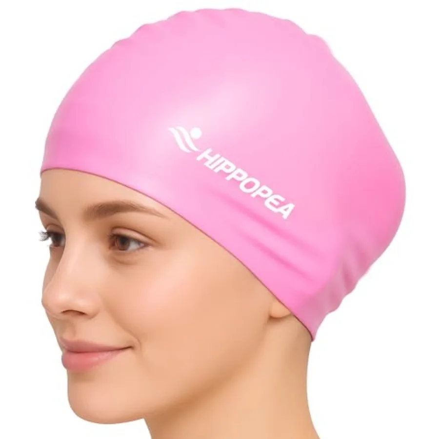 

Extra Large Silicone Swim Cap for Long Hair, Dreadlocks, Braids, Weaves, Extensions, Curly Afro, 3D Ergonomic Anti Slip Swimmin