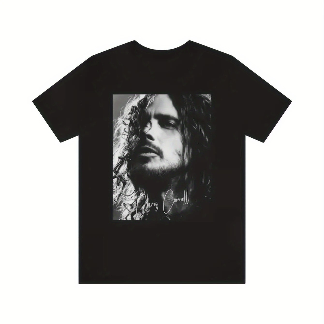 Camiseta Chris Cornell Audioslave, informal, con cuello redondo, manga corta, brillante, lavable a máquina, para entusiastas de la música rock