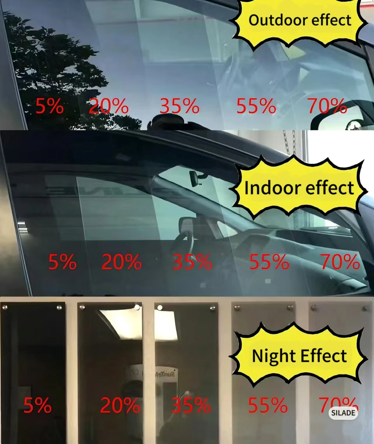 ฟิล์มกรองแสงนาโนเซรามิกกันความร้อน ป้องกันความเป็นส่วนตัว ขนาด 1.52*30 เมตร รุ่น Ultra HD ปี 2025 ฟรีอุปกรณ์ติดตั้ง / ฟิล์มคาร์บอน