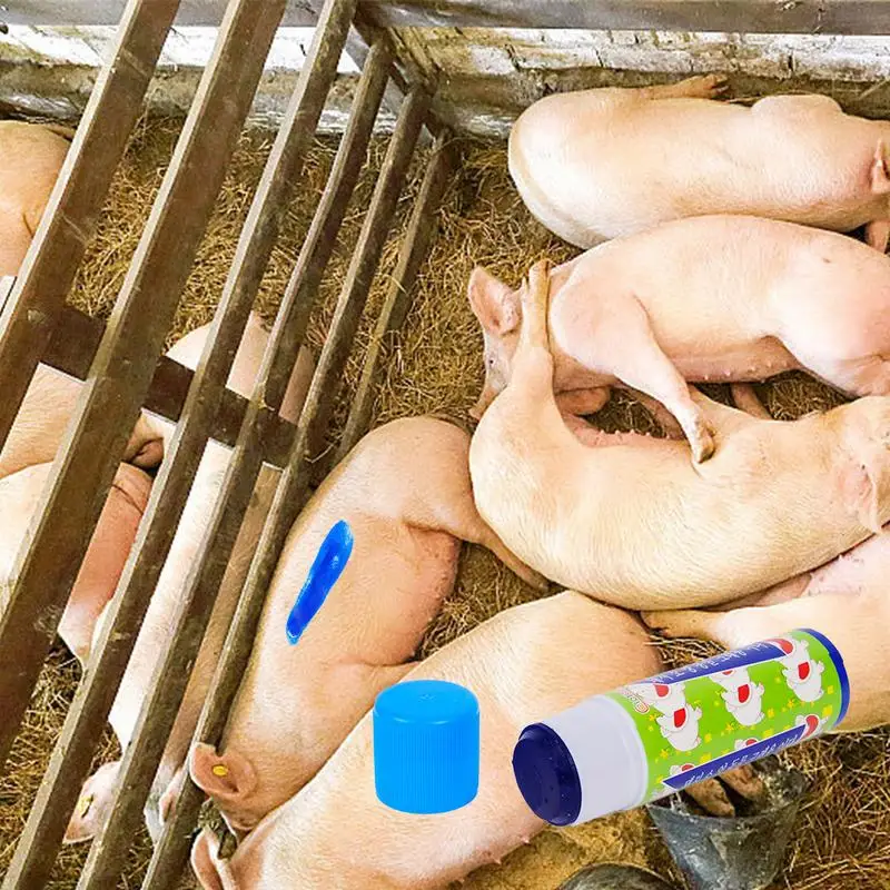 Livestock Marker Crayon Cattle Cow Sheep Marker All-Weather Highly Visible Marker Pens For Cattle Sorting Grading Inoculation