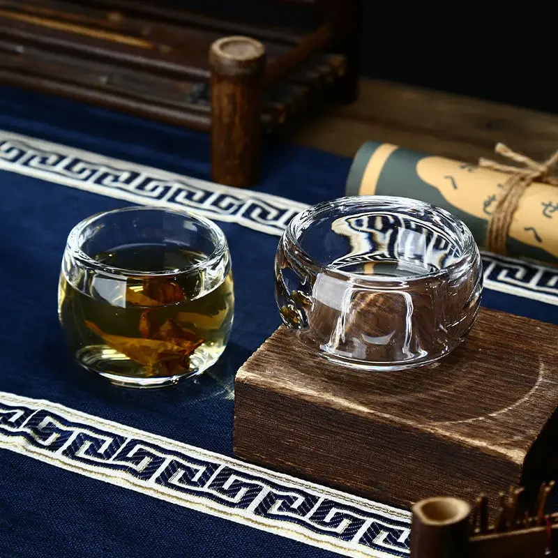 80ML lead-free shot glass barware Whiskey Tumblers Glassware for Bourbon home tea cups Clear Cocktail Glass Cup Water Glasses