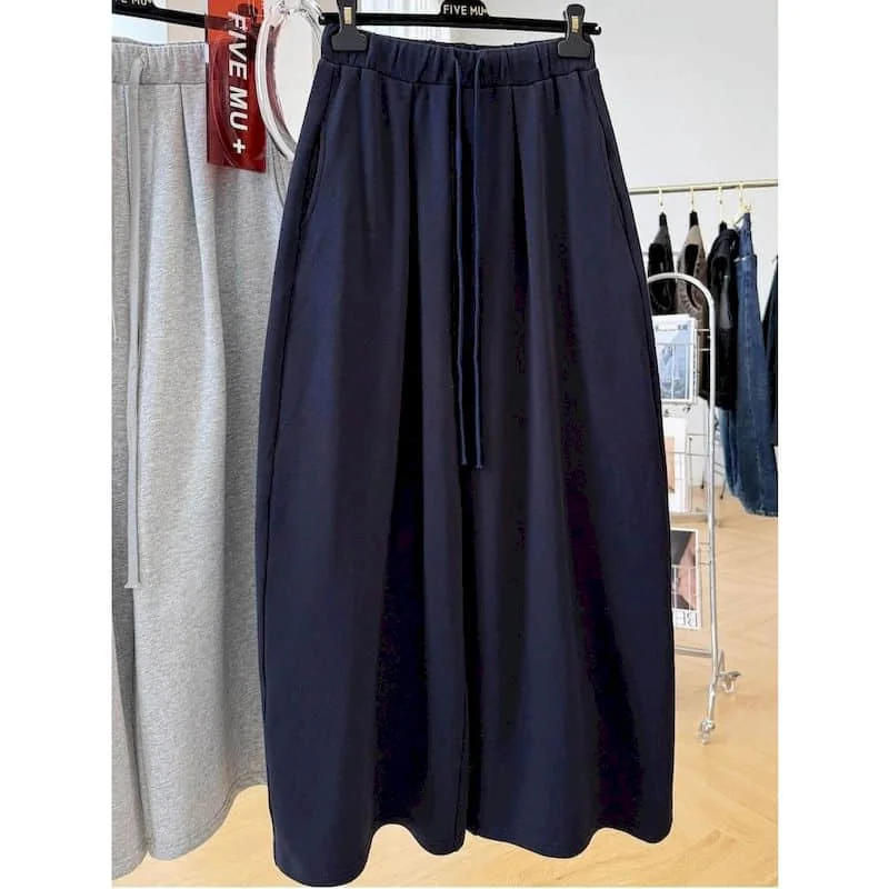 Harem Pants Solid Casual Autumn Gothic Korean Style Sporty Sweatpants Elastic Waist Baggy Trousers Streetwear Women Clothes