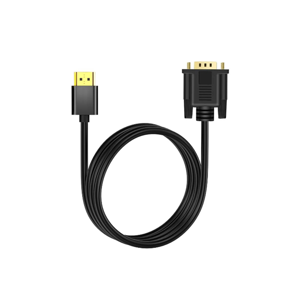 HDMI-Compatible to VGA, 6FT Gold-Plated HDMI-Compatible to VGA Cable Compatible for Computer, Desktop, Laptop, Monitor