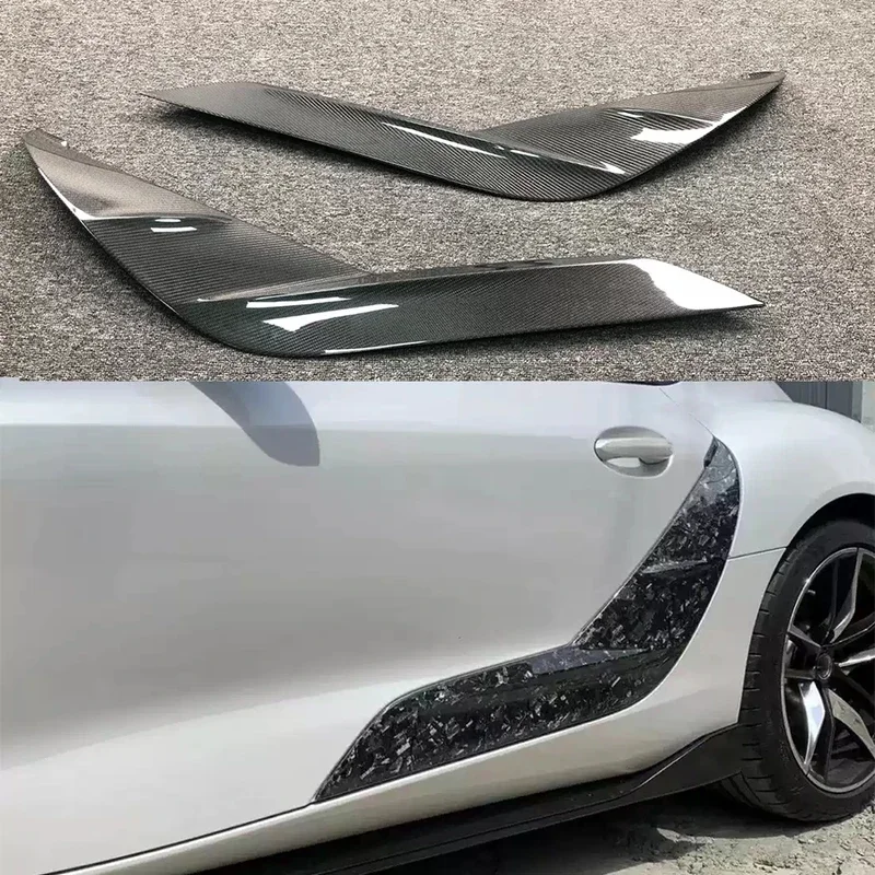 لوحة باب السيارة من ألياف الكربون، شريط زخرفي، لوحة باب الحاجز، مجموعة أدوات ترقية الديكور #2