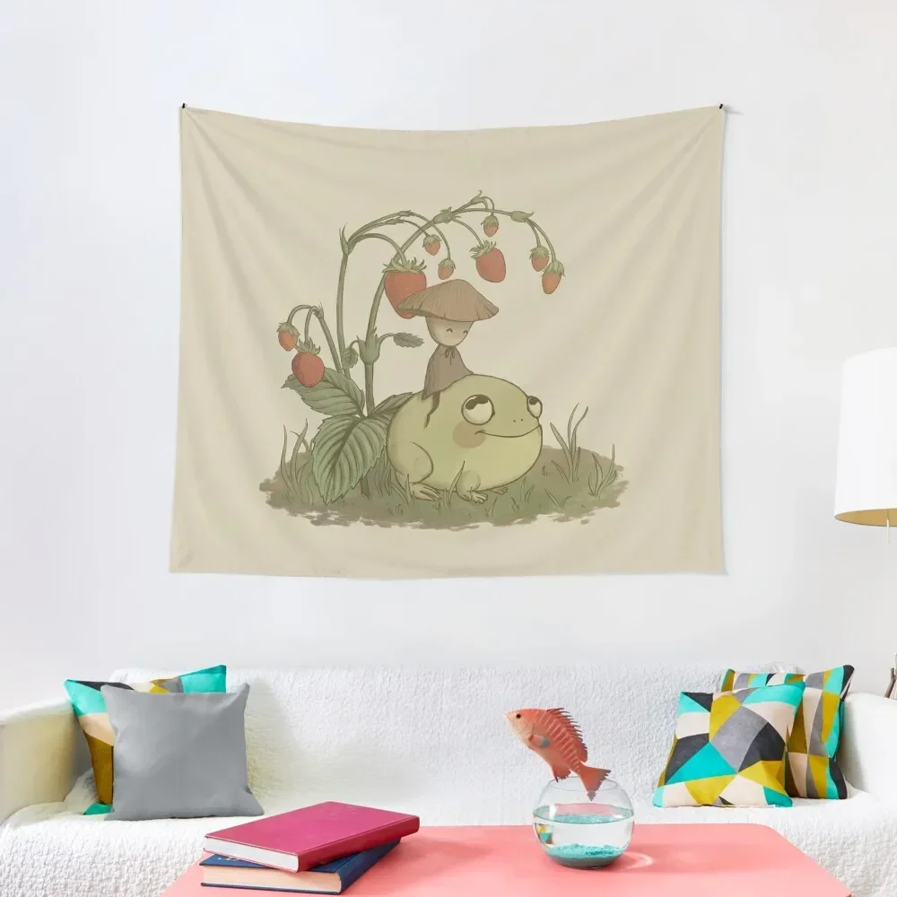 

Mushy and Froggy Tapestry Cute Room Decor Room Decor Cute Tapete For The Wall Tapestry