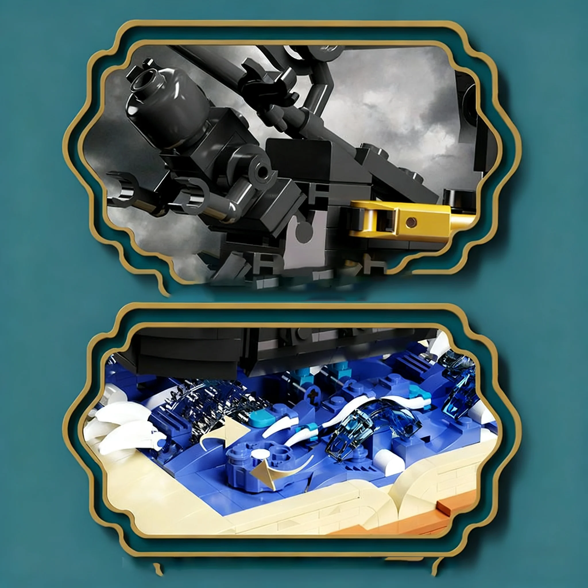 919PCS Nero Perla Nave Pirata Building Blocks Set MOC Modello Kit per Adulti Bambini FAI DA TE Barca A Vela Desktop Decor Natale Bir