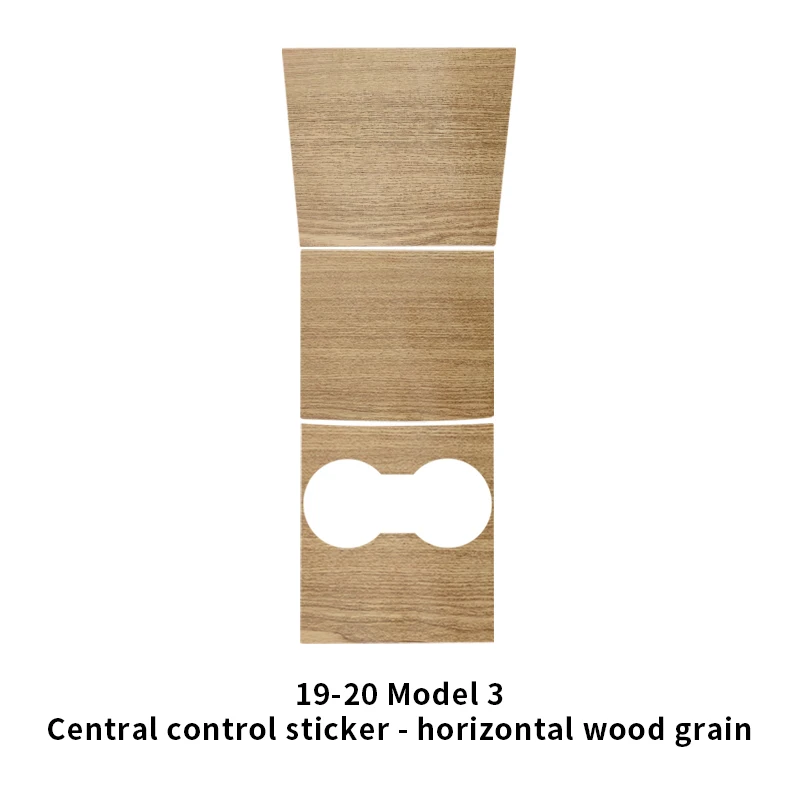 Carbon Flash Voor Tesla Center Sticker 2017-2020 Model 3 Houten Middenconsole Paneel Graan Film Centrale Controle Cover Sticker