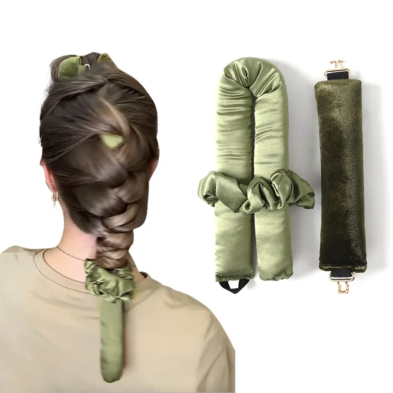 Curling Iron Gold Buckle Bendable Headband Set Sleep New Style Fashionable Versatile Curly Hair Styling Accessories Wholesale