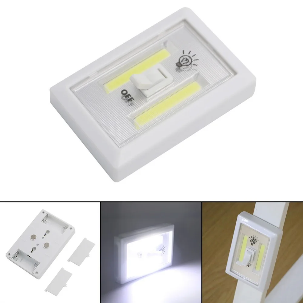 2 leds Battery Operated Lamp Switched Portable Led Light-Magnet Adhesive