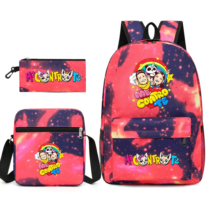 Trendy Popular Cool Me contro Te Print 3pcs/Set Student School Bags Laptop Daypack Backpack Inclined shoulder bag Pencil Case