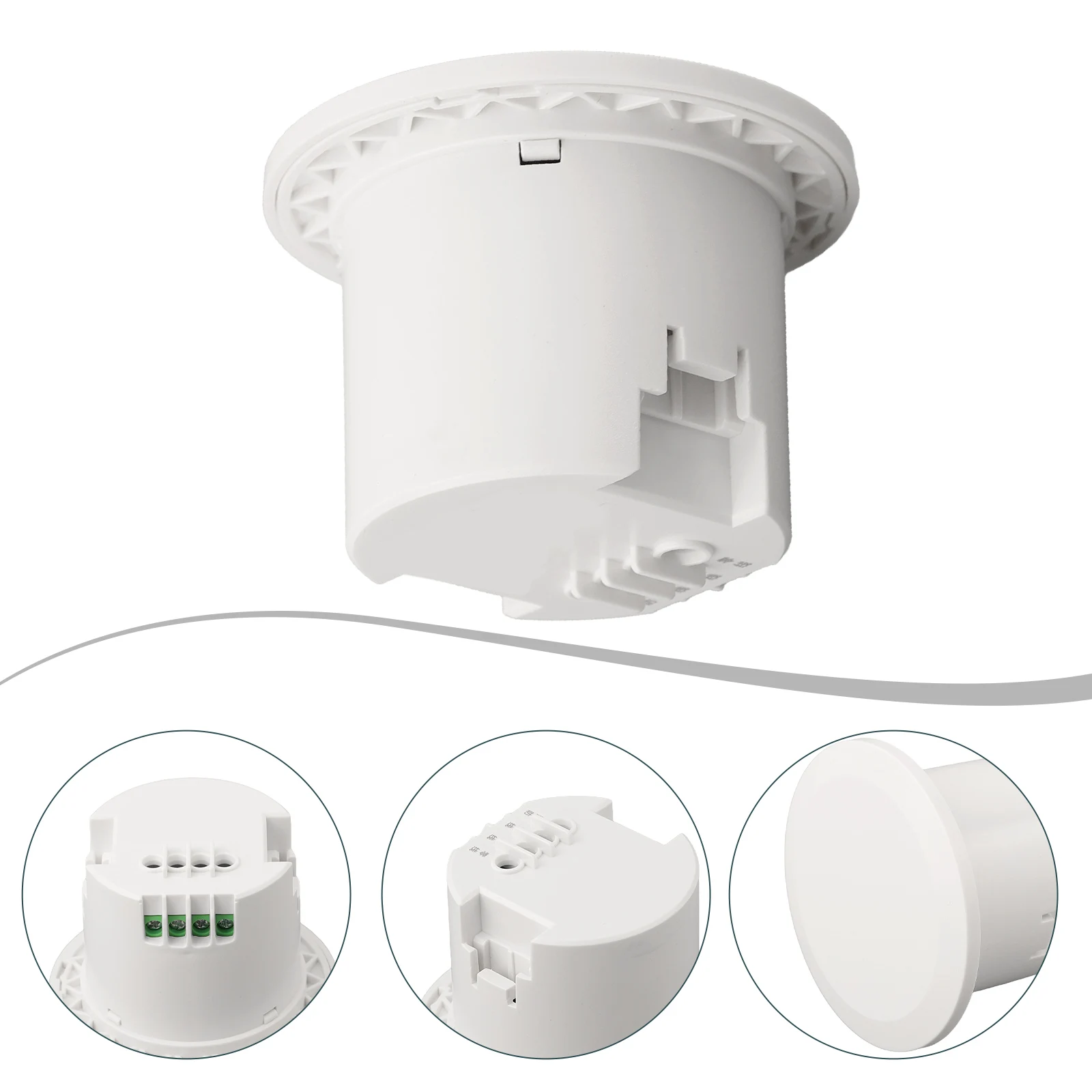 Ambient Light Levels 24GHz Presence Sensor Adjustable Presence Sensor Easy To Install Energy Saving High Sensitivity