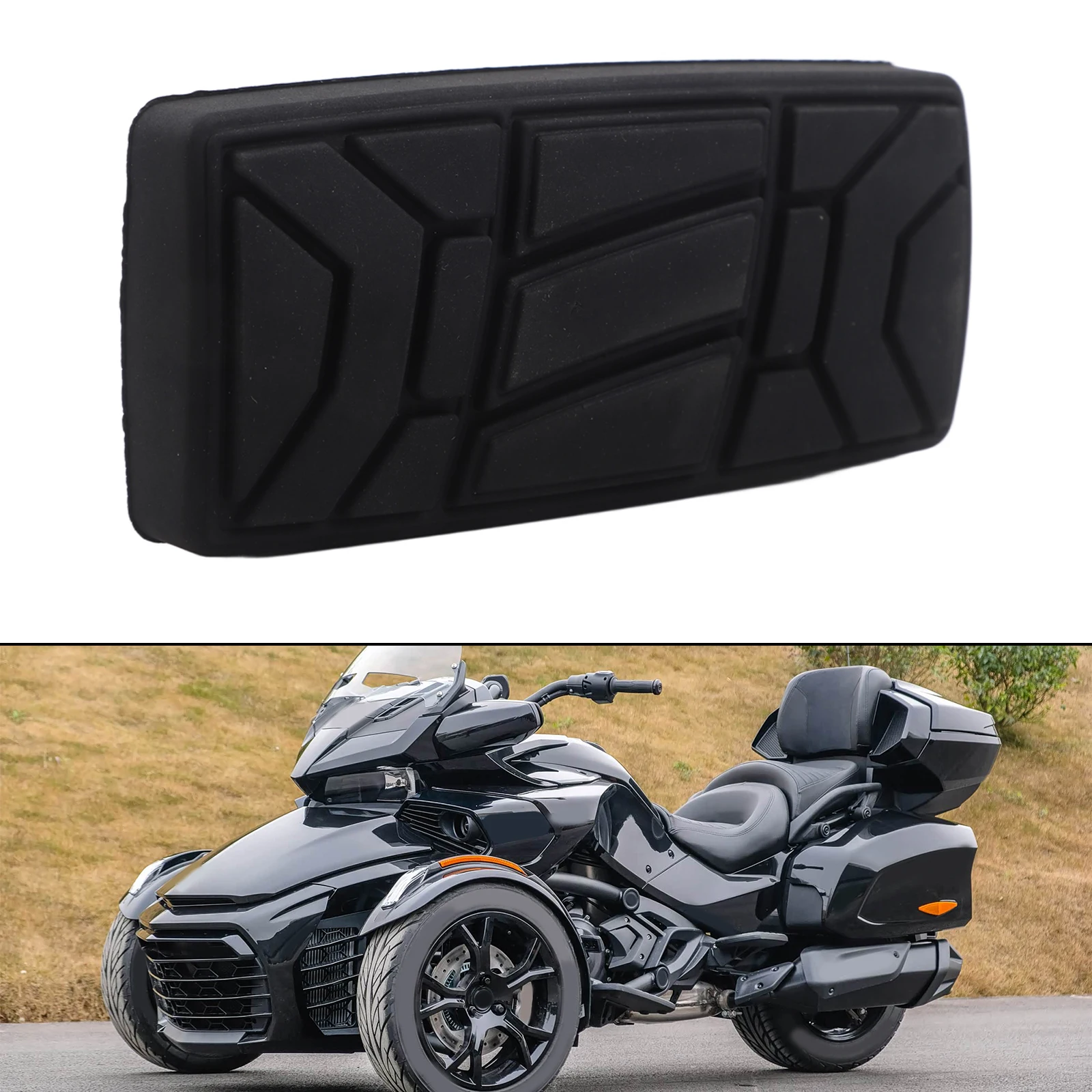 For STeel-Rubber Full-Size Brake Pedal for Can-Am For Spyder For RS RT For ST F3 With Precise Fitment Model Generations