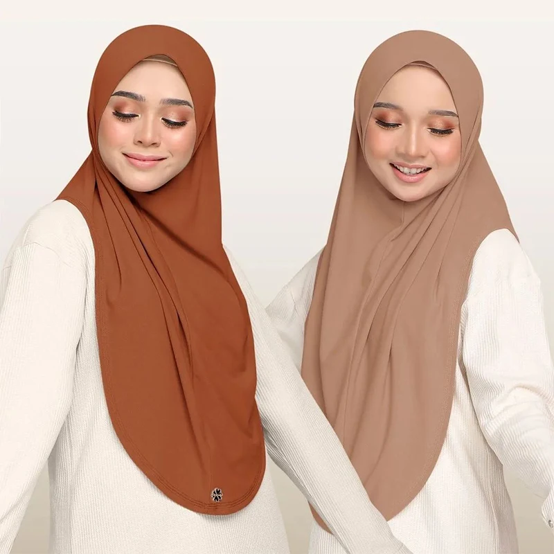 hot selling one piece hijab ready to wear instant bawal instant headscarf instant for muslim women