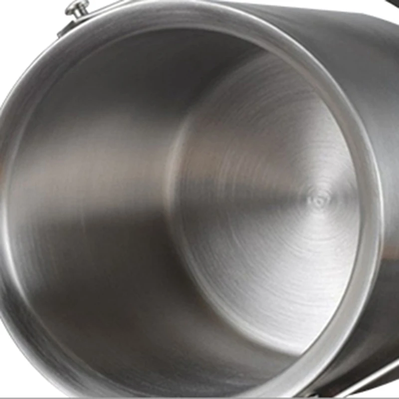 

3L 2 Tier Stainless Steel Insulation Ice Bucket With Lid Handle For Wine Champagne Bar Ktv-A50M