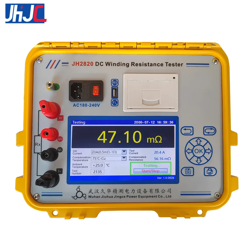 

Portable 0.001Ω~20KΩ Test Instrument Transformer Winding Resistance Tester Analyser 10A 20A DC Resistance Tester Good Price