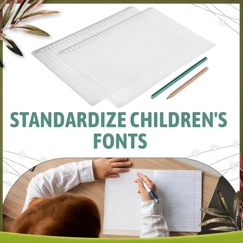 

New-2 Pcs Plastic Straight Line Stencil Template For Journaling