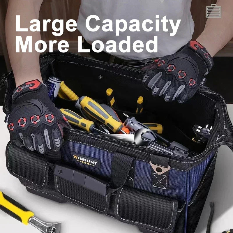 Electrician Bag Tool Organizers Portable Multi Pocket Waterproof Tool Kit Function Tools Bag Oxford Cloth Bag Repair Tool Bags