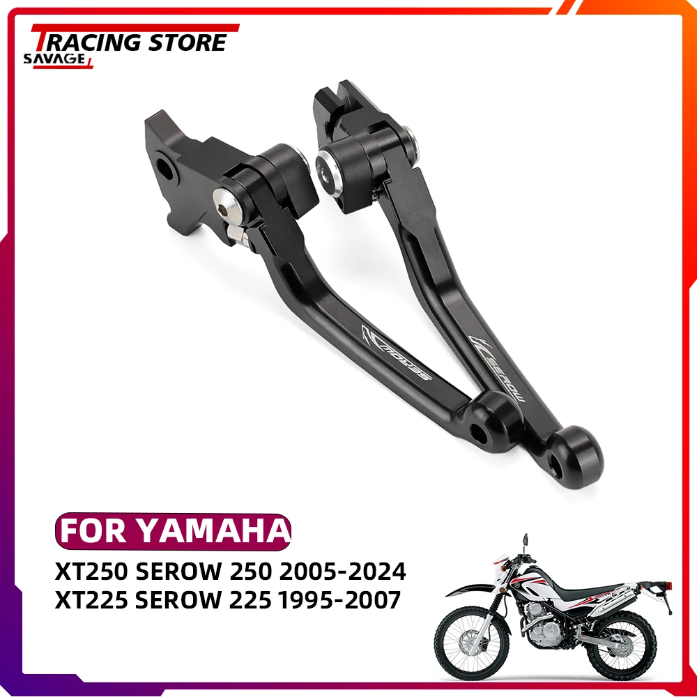 2024 XT 250 XT 225 CNC Pivot Brake Clutch Lever For YAMAHA   XT250 XT225 Serow Motorcycle Accessores Off-Road Control Handles