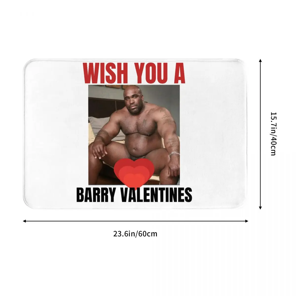 Big Dick Black Guy Meme Barry Wood Doormat Sand Scraping Carpet Rug Kitchen Entrance Home Floor Mat for Living room Footpad Mats