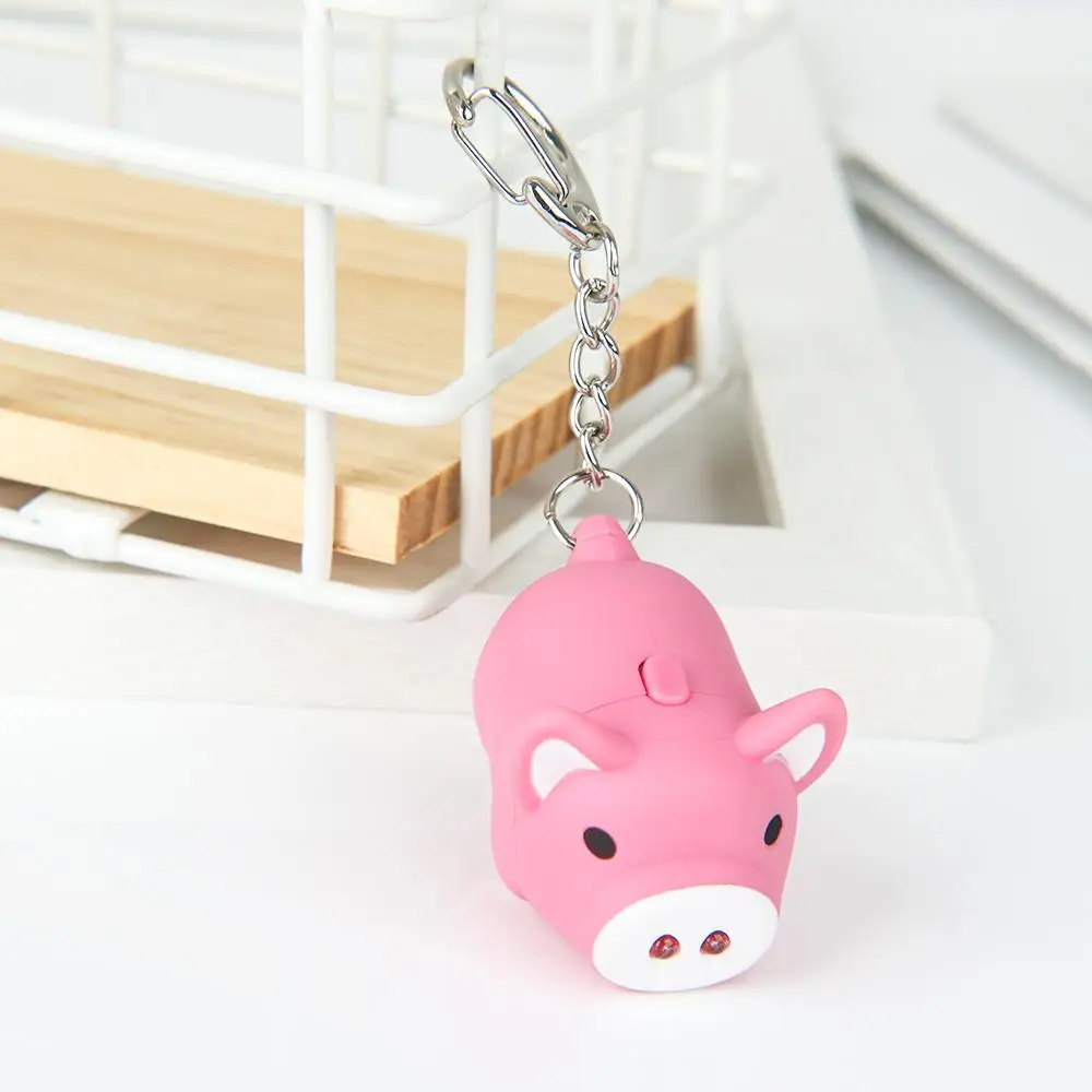 

Portable Pig Shape Mini Torch LED Key Chains Key Holder Key Ring Flashlight