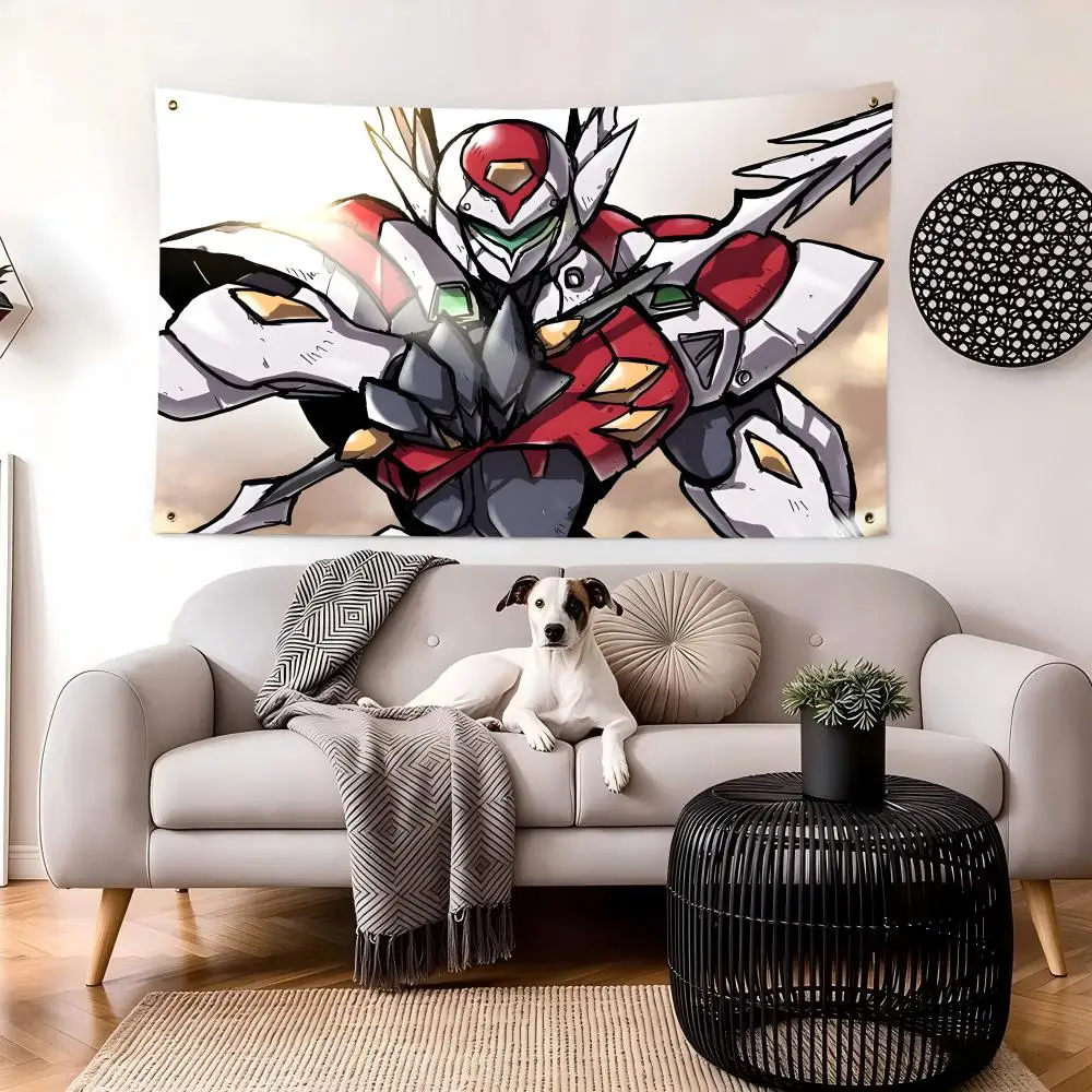 Japanese Anime Tekkaman Blade Flags Personalized Image Wall Hanging Decor for Garage, Bedroom, Living Room, Dorm