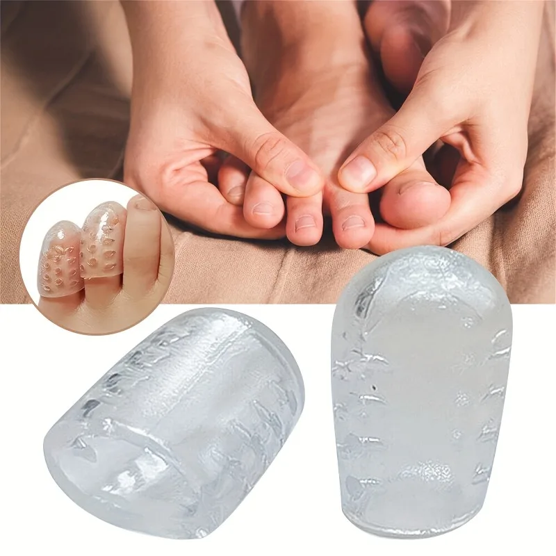 Breathable Soft Silicone Toe Protector Anti Blister Anti Friction Toe Sleeve Foot Care Cushion Cover for Unisex Daily Shoes Wear