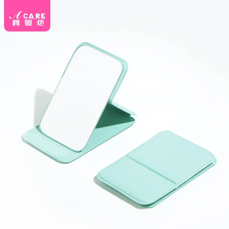 ミラー/折りたたみ式 C1-ポータブル化粧鏡 縦型ミニ折りたたみミラー 旅行用シンプルポータブルミラー