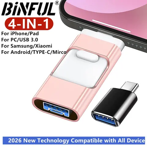 For iPhone Usb 3.0 Flash Drive 512GB 256GB 128GB 32G for Samsung ipad with interface Mirco Android TYPE-C Photo storage pendrive
