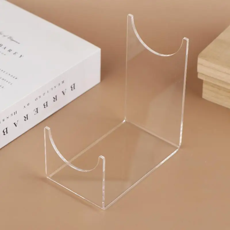 1Pcs Transparent Acrylic Stand Shofar Horn Display Stand Swords Bracket U-shaped Rack Holder For Office Home Decoration