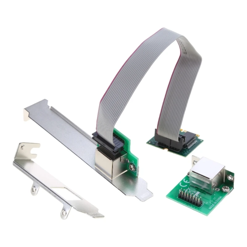 Fast RJ45 Card M.2 A+E To Single port 1000M Networking Adapters Card I210AT Chip Rj45 Adapters Card QXNF