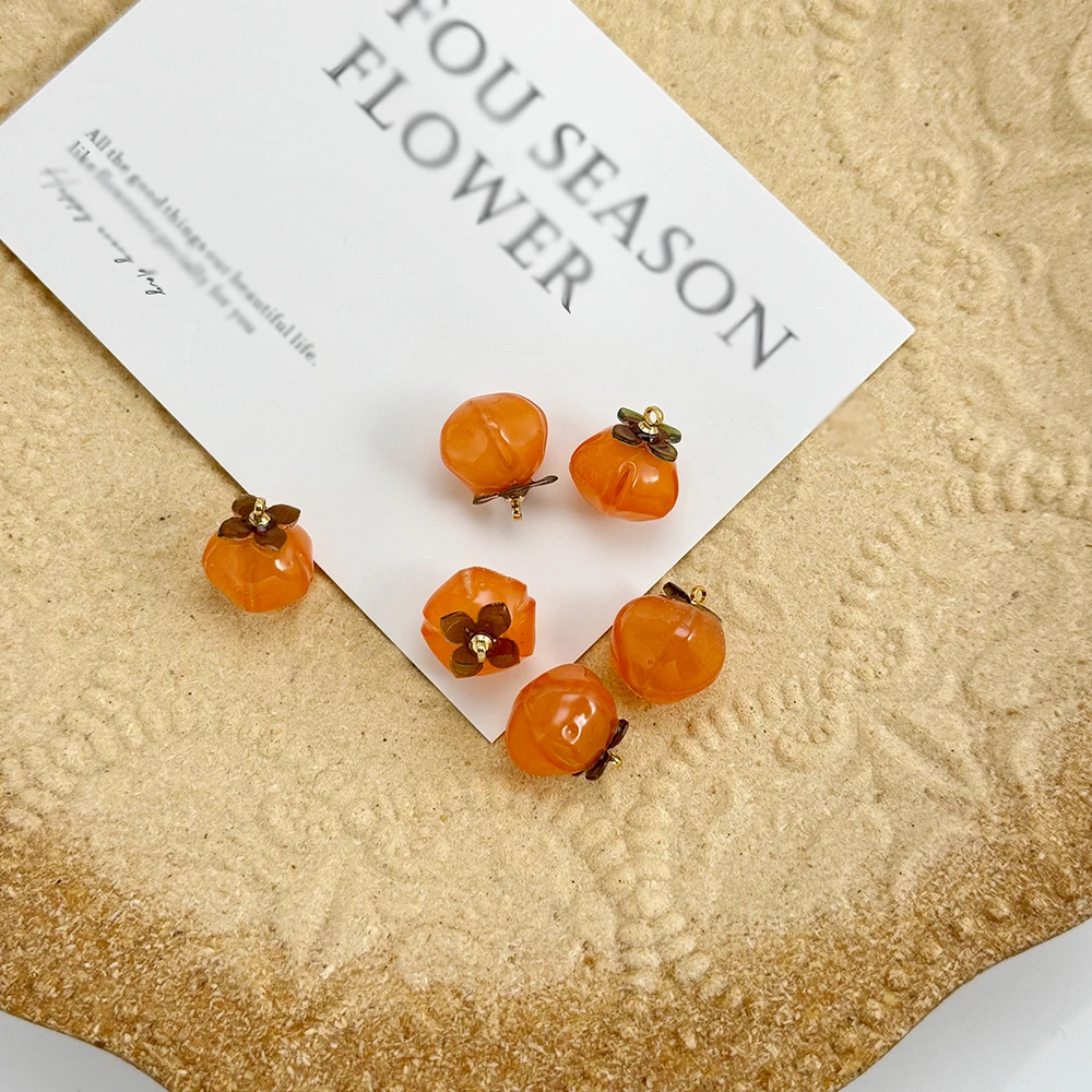 

Cordial Design 50Pcs 15*16MM DIY Pendant/Hand Made/Resin Charms For Earring/Persimmon Shape/Jewelry Findings & Components #19402