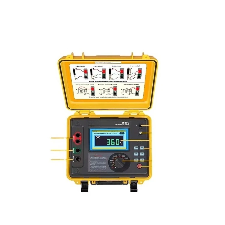 

Wrindu digital high voltage megohmmeter handheld 5kv 10kv 15kv insulation resistance tester price