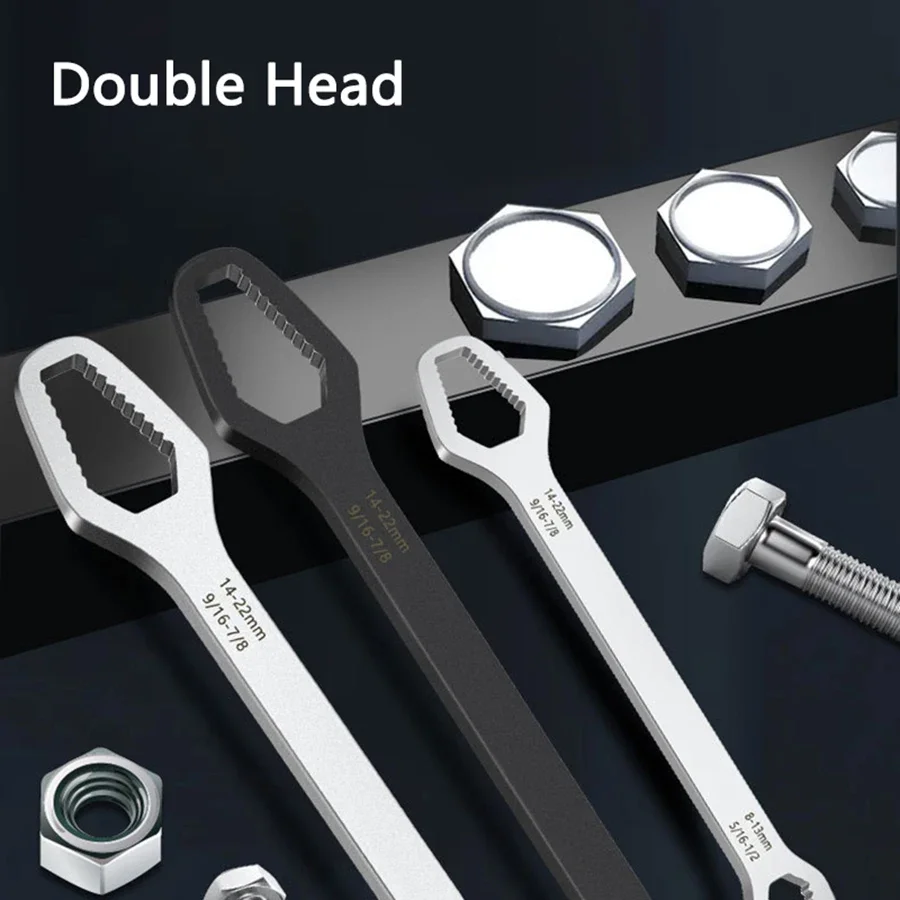 8-22mm Multifunctional  Torque Torx Wrench Set Metal Hand Tool Car Bike Repair Tools Double  labor saving