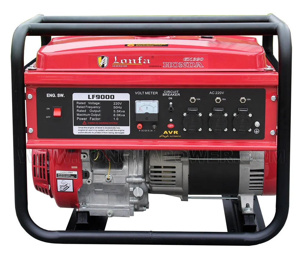 CHINA OHV Powered By Original HondaGX390 Engine Gasoline Generator, Portable 3kw 5kw 6kw 8kw 3kva 5kva 6kva Electric Generator