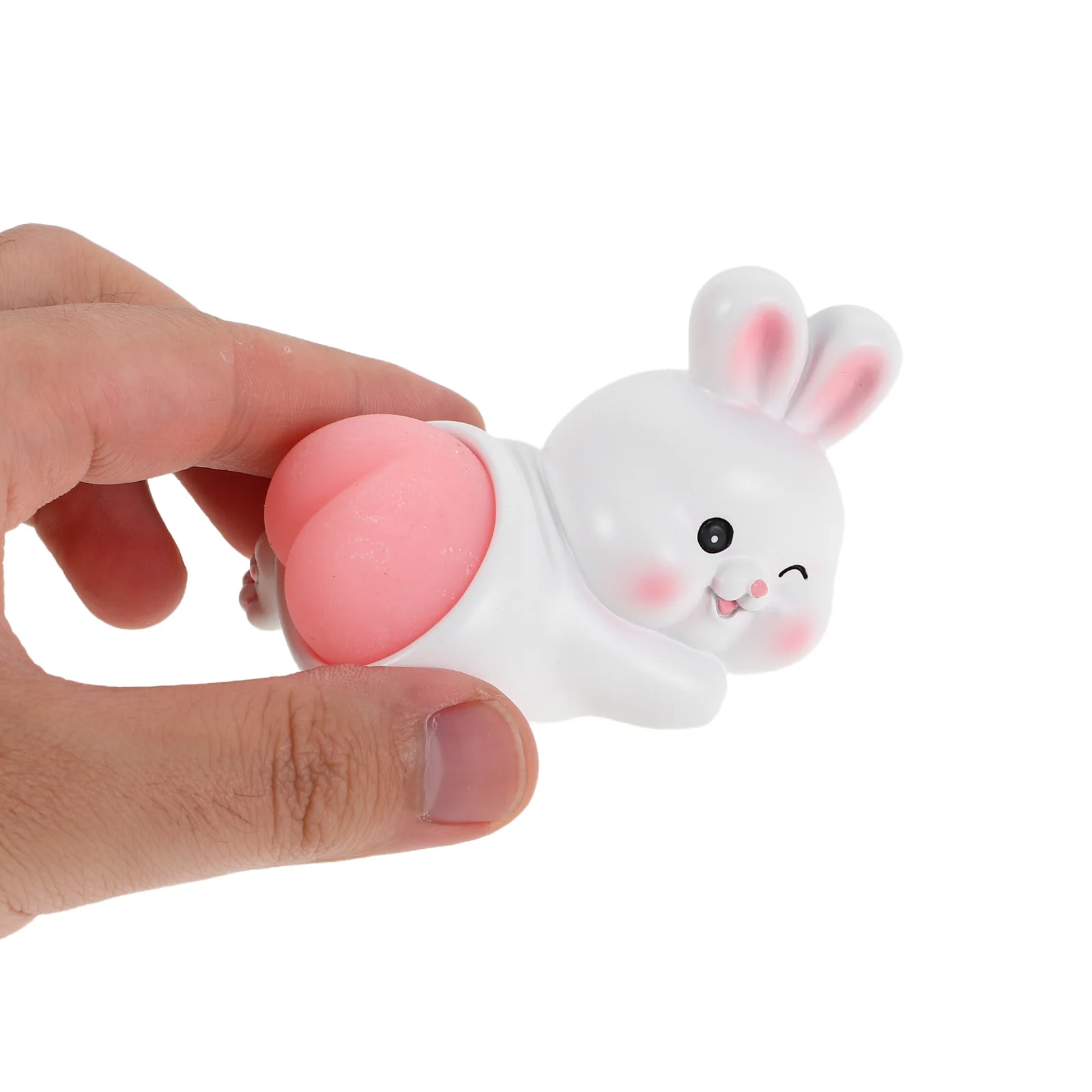 

4Pcs Creative Desktop Decorations Cute Squeezing Animal Shapes Soft Resin Portable Stress Relief Office Car Dashboard Ornament