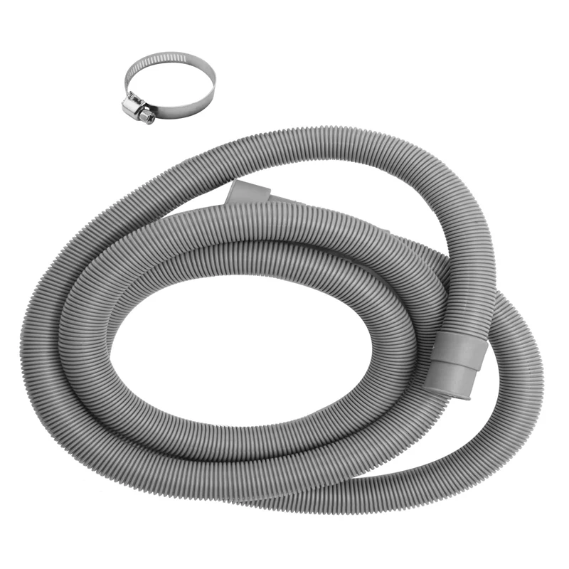 A23E-Drain Hose Extension Set Universal Washing Machine Hose 6.5Ft, Include Drain Hoses Hose Clamps