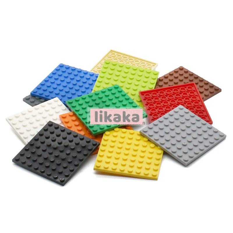 Small Particle Building Blocks 8x8 Pieces of Low-plate Bottom Plate DIY Basic Parts Spare Part Bricks Toys Compatible with 41539