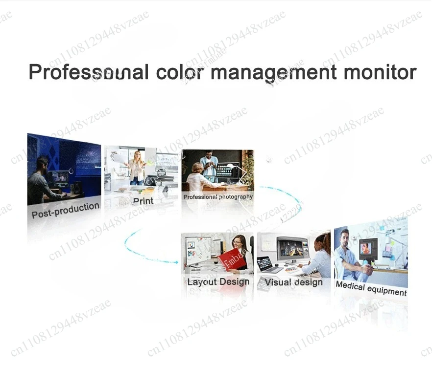 4-Sided Ultra-Narrow Bezel Monitor Square Display Screen 27.6 Inch 2K 2560x2880 60Hz 16:18 LG-IPS Panel Monitor