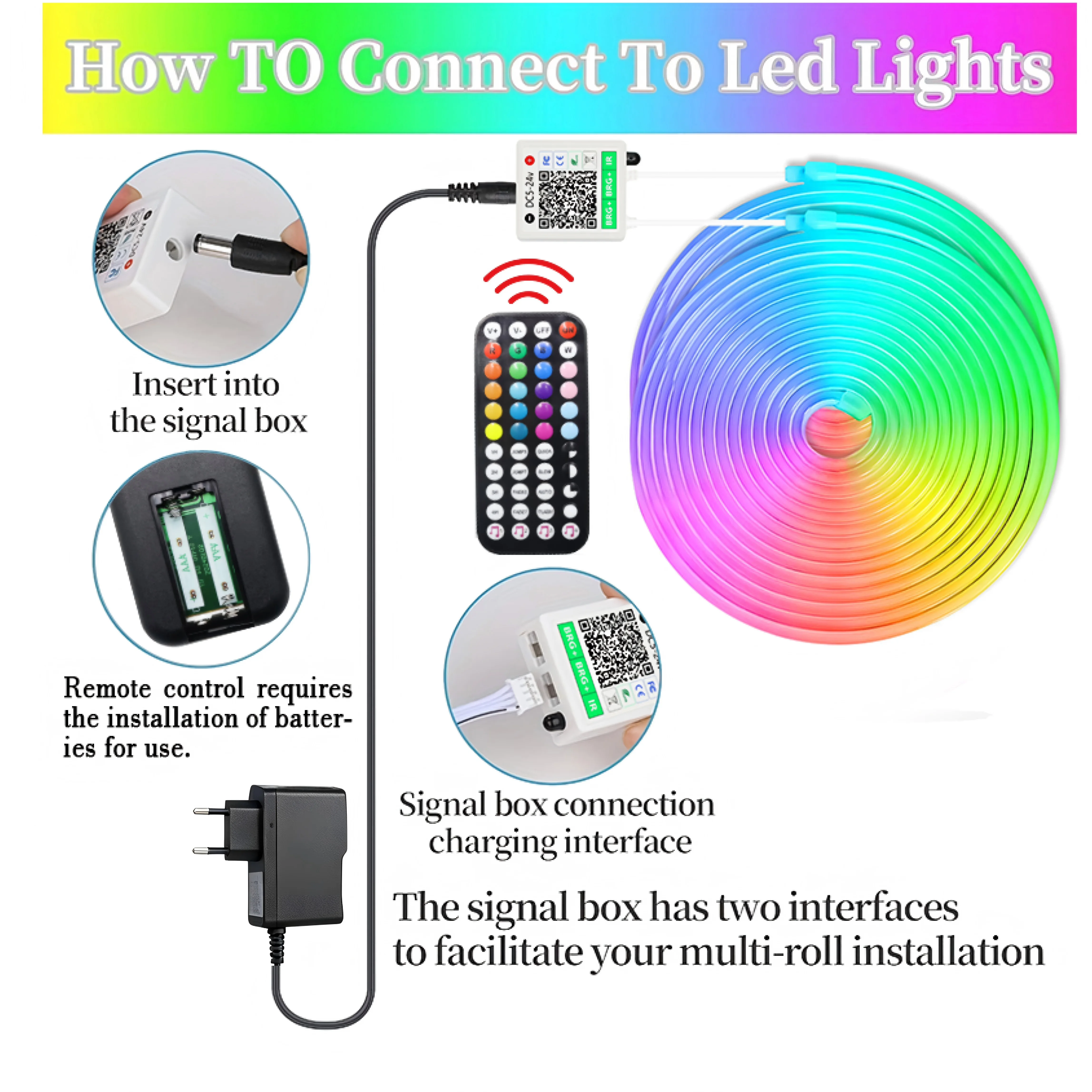 Dc 24V Rgbled Neon Light Strip - Home Decor Free App 评论和价格