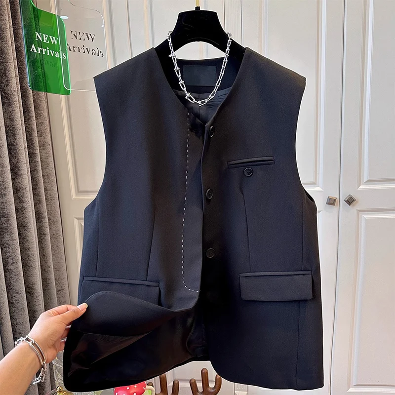 

SuperAen костюм, жилет, женский весенне-осенний 2025, новый модный стильный дизайн, нишевый жилет, куртка, топ