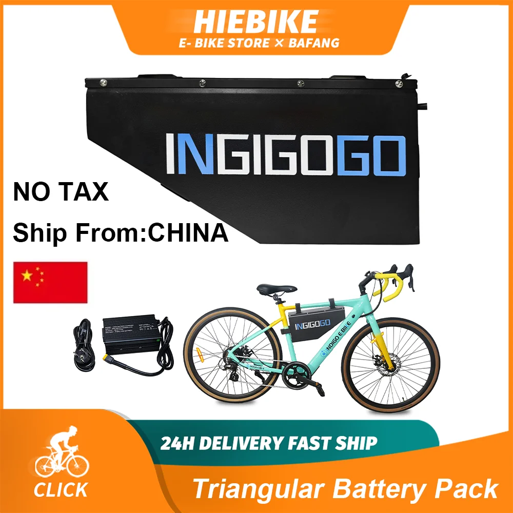 

52V 48V Triangle Lithium Battery 35Ah 45Ah 50Ah Original Ebike Battery For 1000W 1500W Huge Capacity Hard Case Pack