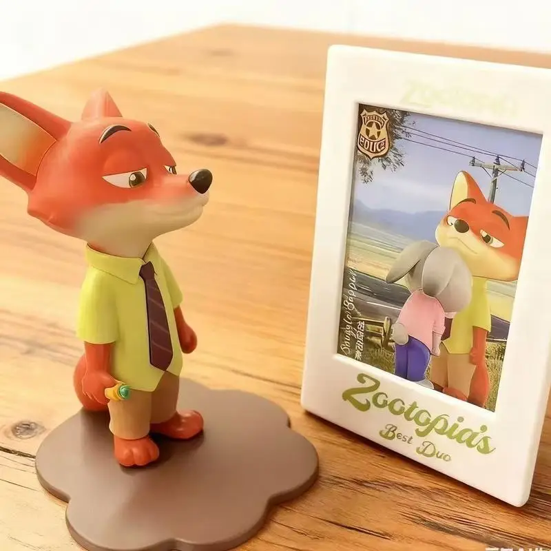 Zootopia Nick Judy Figura misteriosa Giocattolo da collezione Scatola cieca Regalo Bambola in miniatura Opere d'arte fatte a mano Città di animazione Squadra perfetta