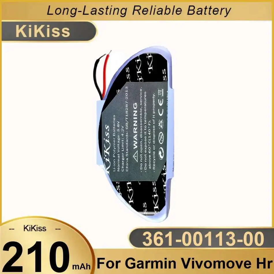 

361-00113-00 Smartwatch Battery Fast Charging 210Mah For Garmin Vivomove HR