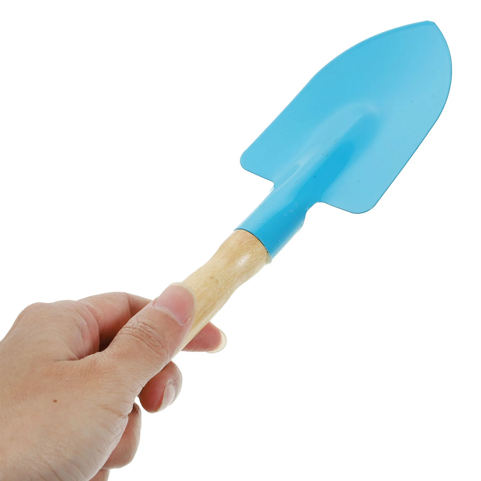 6 قطعة مجموعة حديقة الأطفال أدوات صغيرة ملونة للأطفال في الهواء الطلق زراعة مجرفة أشعل النار مقبض خشبي حديقة أداة #2