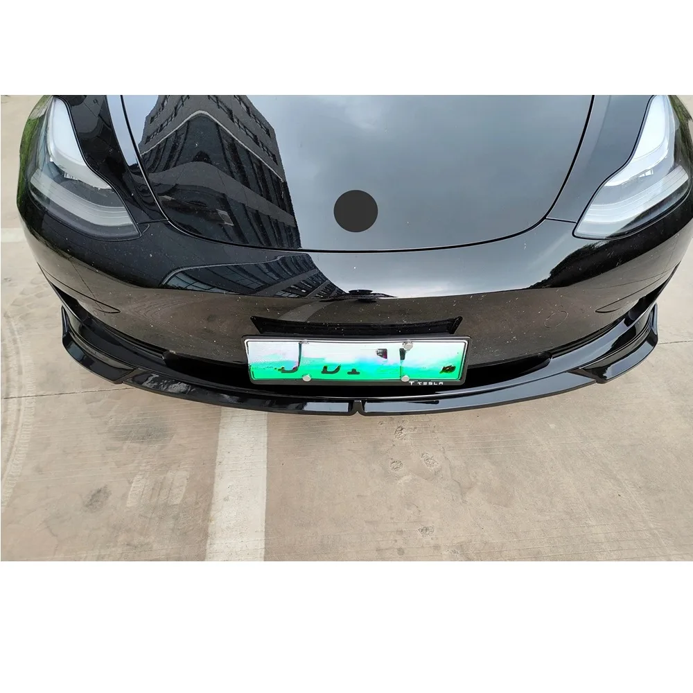 For Tesla Model 3 2016 2017 2018 2019 2020 2021 2022 2023 ABS Car Front Bumper Splitter Lip Diffuser Spoiler Guard Body Kits