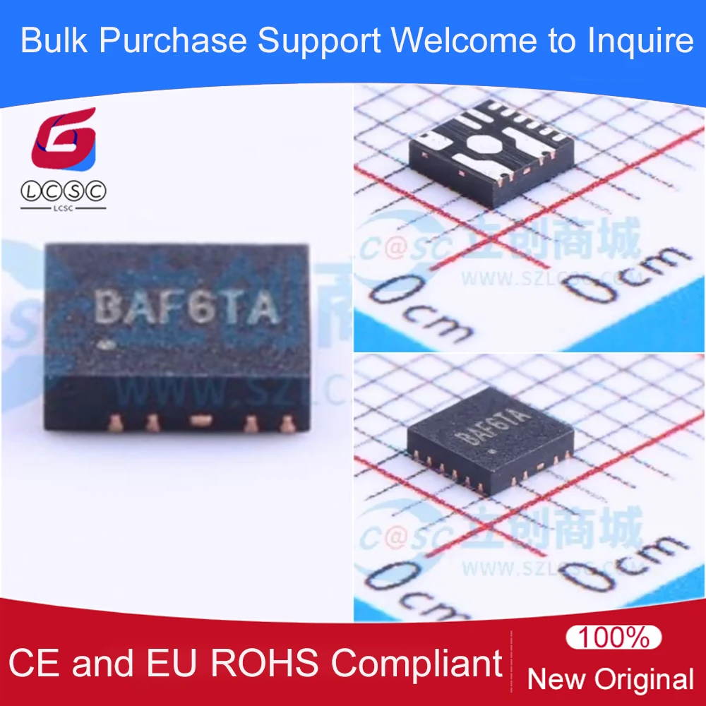 10Pieces SY8366HQQC High Efficiency Fast Response 6A Continuous 12A Peak 28V Input Synchronous Step Down Regulator IC Code BAF