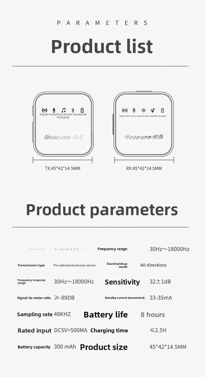 MC87 Wireless Lavalier Microphone Recording Professional Noise Mobile Phone