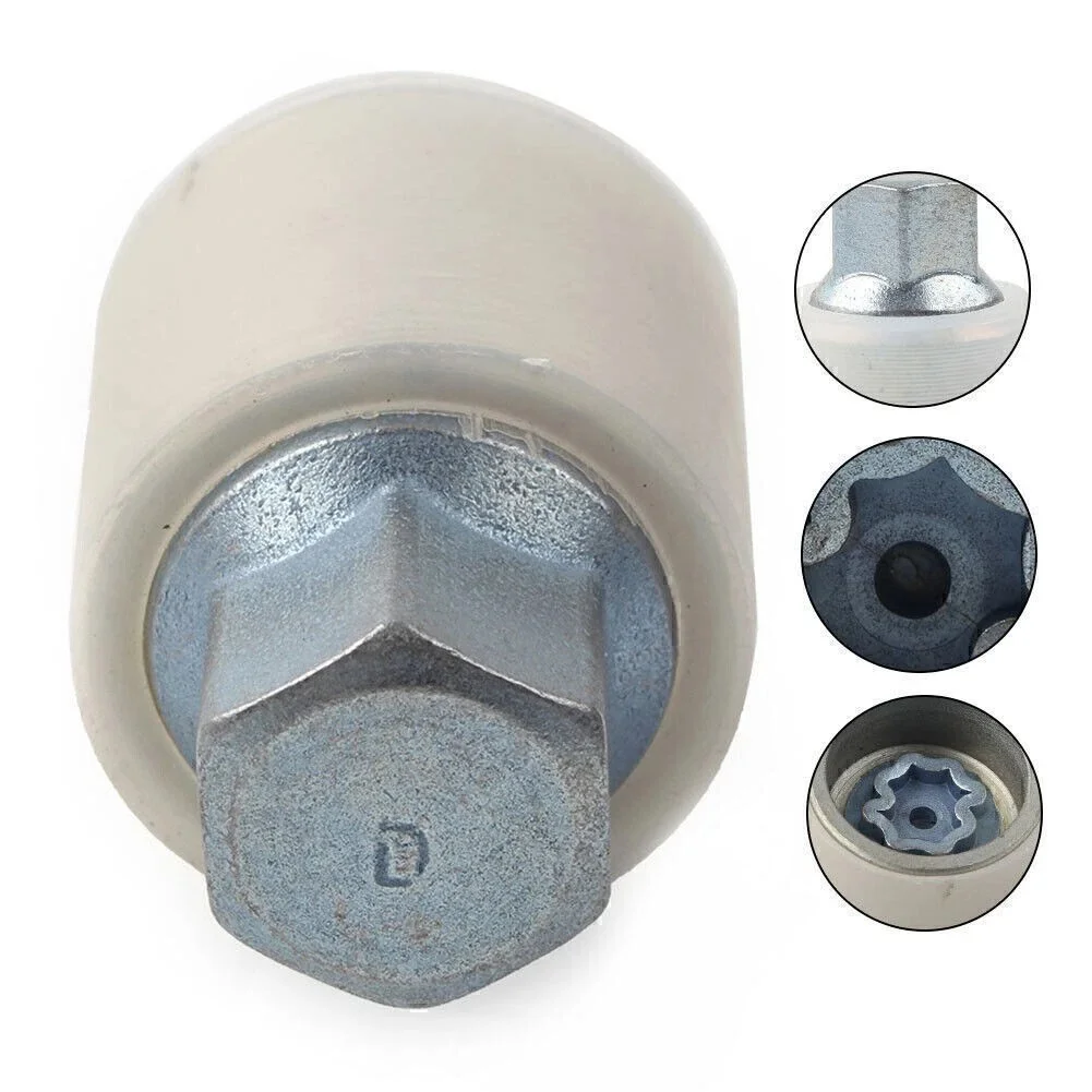 1pcs 523123528591 Car Tire Wheel Lock Anti-Theft Screw Lug Nut Removal Key Bolt Letter D For Audi